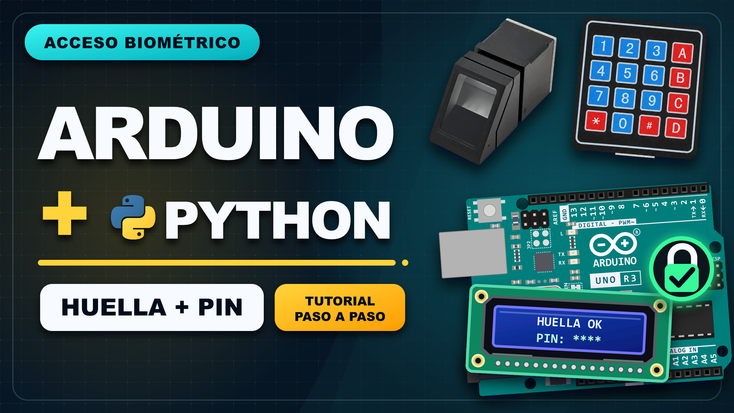 Captura de pantalla del proyecto Control de Acceso Biométrico con Arduino